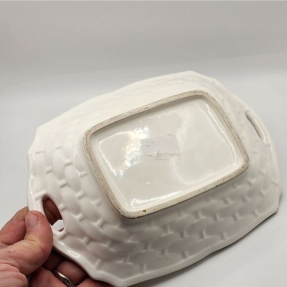 Vintage Shafford Les Fraises Strawberry Rectangular Serving Dish ONE - Picture 3 of 4